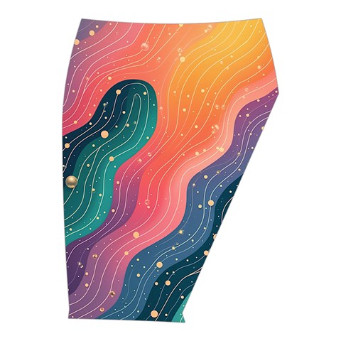 Art Abstract Pattern Midi Wrap Pencil Skirt from ArtsNow.com  Front Right 