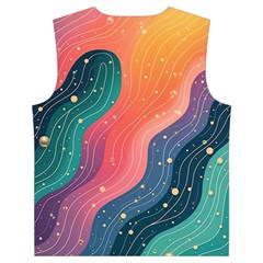 Art Abstract Pattern Kid s Button Up Puffer Vest from ArtsNow.com Back