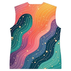 Art Abstract Pattern Women s Button Up Vest from ArtsNow.com Back