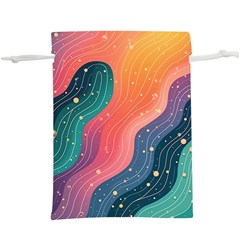 Art Abstract Pattern Lightweight Drawstring Pouch (XL) from ArtsNow.com Front