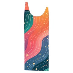 Art Abstract Pattern Kids  Stylish Hooded Puffer Vest from ArtsNow.com Front Left Side