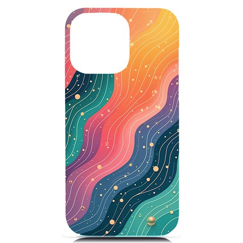 Art Abstract Pattern iPhone 14 Pro Max Black UV Print PC Hardshell Case from ArtsNow.com Front