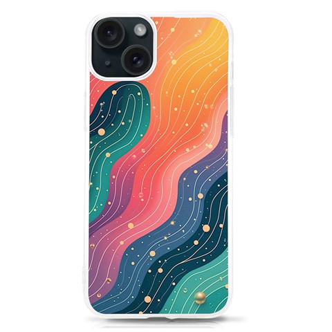 Art Abstract Pattern iPhone 15 TPU UV Print Case from ArtsNow.com Front