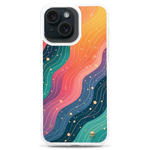 Art Abstract Pattern iPhone 15 Plus TPU UV Print Case from ArtsNow.com Front