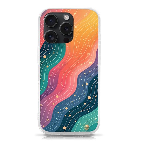 Art Abstract Pattern iPhone 15 Pro TPU UV Print Case from ArtsNow.com Front