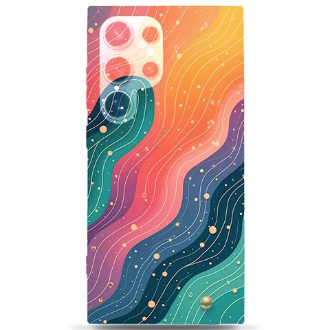 Art Abstract Pattern Samsung Galaxy S24 Ultra 6.9 Inch Black TPU UV Case from ArtsNow.com Front