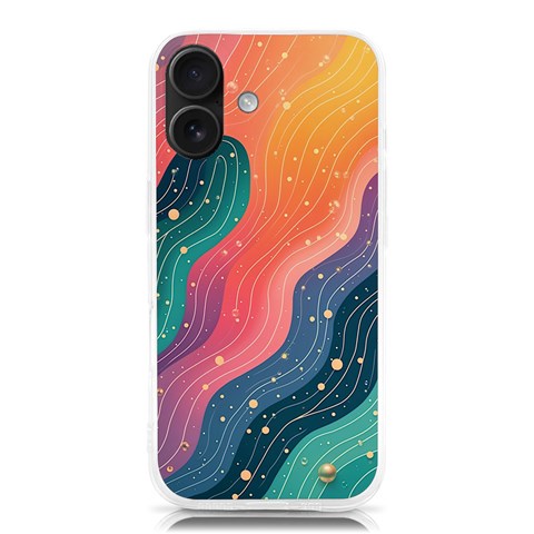 Art Abstract Pattern iPhone 16 TPU UV Print Case from ArtsNow.com Front