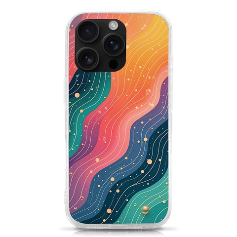 Art Abstract Pattern iPhone 16 Pro TPU UV Print Case from ArtsNow.com Front