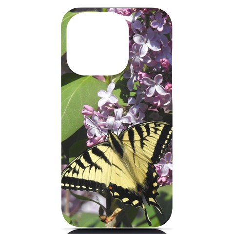 Eastern Swallowtail Butterfly Phone Case iPhone 14 Pro Black UV Print PC Hardshell Case from ArtsNow.com Front