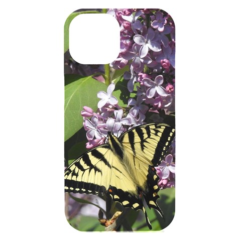 Eastern Swallowtail Butterfly Phone Case iPhone 15 Black UV Print PC Hardshell Case from ArtsNow.com Front