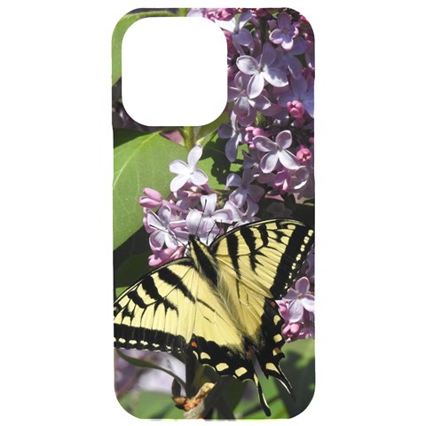 Eastern Swallowtail Butterfly Phone Case iPhone 15 Pro Max Black UV Print PC Hardshell Case from ArtsNow.com Front