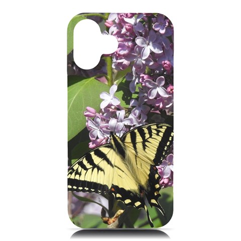 Eastern Swallowtail Butterfly Phone Case iPhone 16 Plus Black UV Print PC Hardshell Case from ArtsNow.com Front