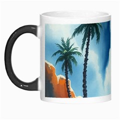 Delicate Watercolor Painting Surreal Oasis Scene With Intense Dramatic Lighting Morph Mug from ArtsNow.com Left