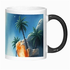 Delicate Watercolor Painting Surreal Oasis Scene With Intense Dramatic Lighting Morph Mug from ArtsNow.com Right