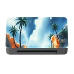 Delicate Watercolor Painting Surreal Oasis Scene With Intense Dramatic Lighting Memory Card Reader with CF