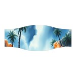 Delicate Watercolor Painting Surreal Oasis Scene With Intense Dramatic Lighting Stretchable Headband