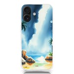 Delicate Watercolor Painting Surreal Oasis Scene With Intense Dramatic Lighting iPhone 16 TPU UV Print Case