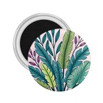 Illustrations Plants Nature Leaves 2.25  Magnets