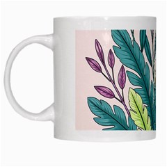 Illustrations Plants Nature Leaves White Mug from ArtsNow.com Left