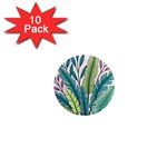 Illustrations Plants Nature Leaves 1  Mini Magnet (10 pack) 