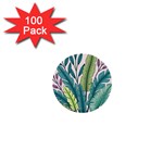 Illustrations Plants Nature Leaves 1  Mini Buttons (100 pack) 