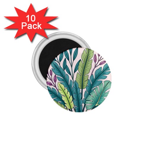 Illustrations Plants Nature Leaves 1.75  Magnets (10 pack)  from ArtsNow.com Front