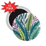 Illustrations Plants Nature Leaves 2.25  Magnets (10 pack) 