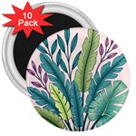 Illustrations Plants Nature Leaves 3  Magnets (10 pack) 