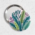 Illustrations Plants Nature Leaves 2.25  Handbag Mirrors