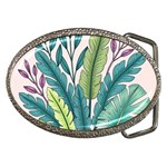 Illustrations Plants Nature Leaves Belt Buckles