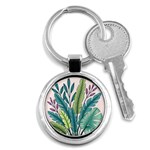 Illustrations Plants Nature Leaves Key Chain (Round)