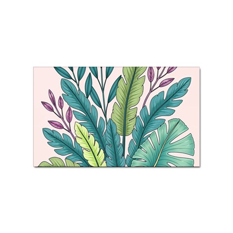 Illustrations Plants Nature Leaves Sticker (Rectangular) from ArtsNow.com Front