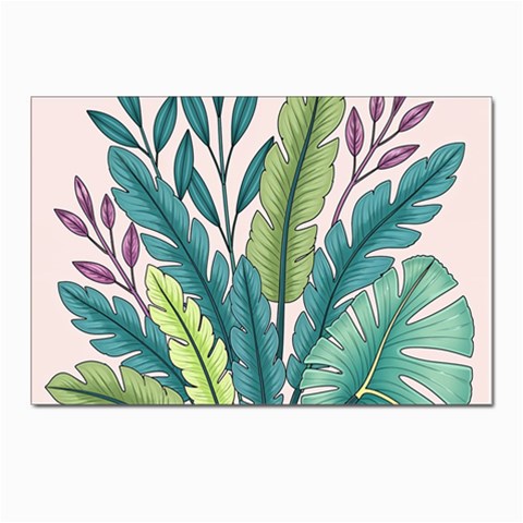 Illustrations Plants Nature Leaves Postcard 4 x 6  (Pkg of 10) from ArtsNow.com Front