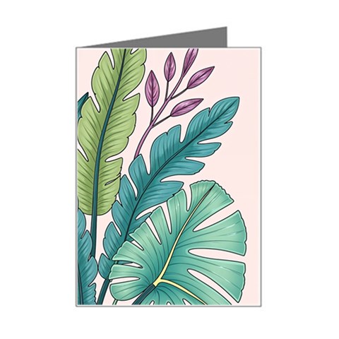 Illustrations Plants Nature Leaves Mini Greeting Card from ArtsNow.com Left