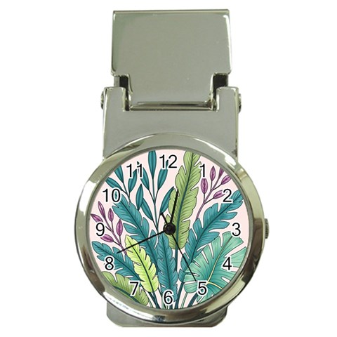 Illustrations Plants Nature Leaves Money Clip Watches from ArtsNow.com Front