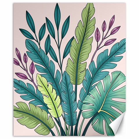 Illustrations Plants Nature Leaves Canvas 8  x 10  from ArtsNow.com 8.15 x9.66  Canvas - 1