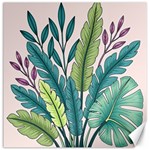 Illustrations Plants Nature Leaves Canvas 12  x 12 