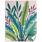 Illustrations Plants Nature Leaves Canvas 12  x 16 