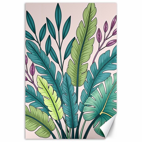 Illustrations Plants Nature Leaves Canvas 24  x 36  from ArtsNow.com 23.35 x34.74  Canvas - 1