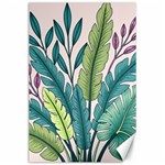 Illustrations Plants Nature Leaves Canvas 24  x 36 