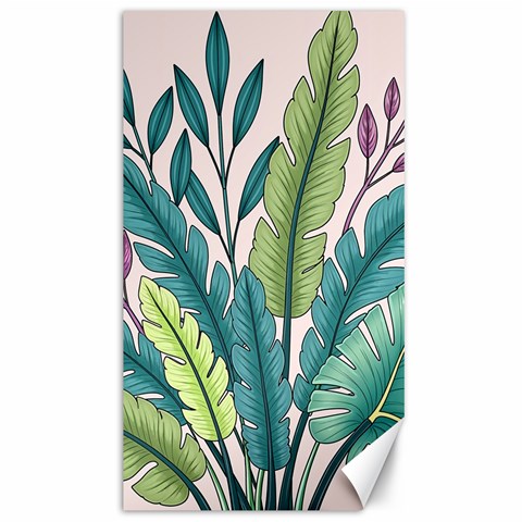 Illustrations Plants Nature Leaves Canvas 40  x 72  from ArtsNow.com 39.28 x69.23  Canvas - 1