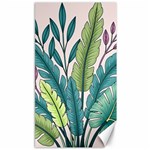 Illustrations Plants Nature Leaves Canvas 40  x 72 