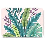 Illustrations Plants Nature Leaves Large Doormat