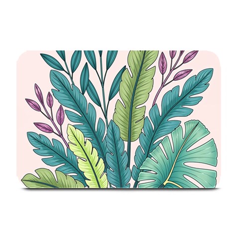 Illustrations Plants Nature Leaves Plate Mats from ArtsNow.com 18 x12  Plate Mat