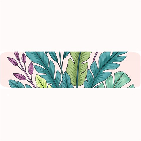 Illustrations Plants Nature Leaves Large Bar Mat from ArtsNow.com 32 x8.5  Bar Mat