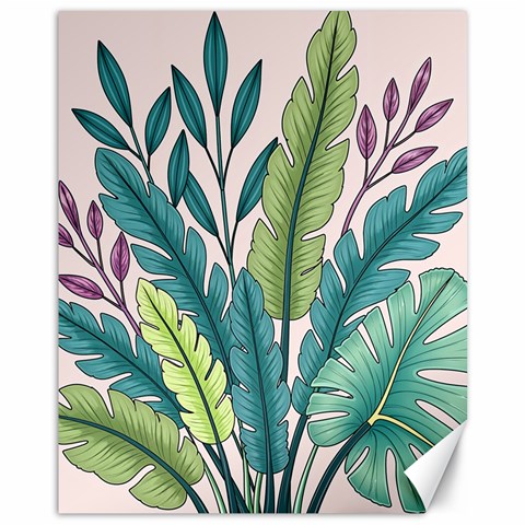 Illustrations Plants Nature Leaves Canvas 11  x 14  from ArtsNow.com 10.95 x13.48  Canvas - 1