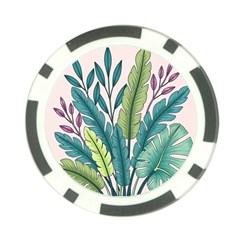 Illustrations Plants Nature Leaves Poker Chip Card Guard from ArtsNow.com Back