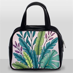 Illustrations Plants Nature Leaves Classic Handbag (Two Sides) from ArtsNow.com Front