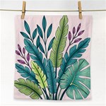 Illustrations Plants Nature Leaves Face Towel