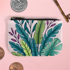 Illustrations Plants Nature Leaves Mini Coin Purse from ArtsNow.com Front